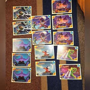 2 Complete Fantasmic Disneyland Card Set With 2 Extra Cards Included Total Of 14